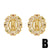 1 Pair Ethnic Style Virgin Mary Oval Plating Inlay Copper Zircon 18k Gold Plated Ear Studs