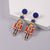 1 Pair Exaggerated Novelty Cartoon Character Plating Alloy Drop Earrings