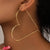 1 Pair Exaggerated Simple Style Heart Shape Plating Stainless Steel Hoop Earrings