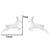 1 Pair Fashion Animal Titanium Steel Plating Ear Studs