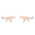 1 Pair Fashion Animal Titanium Steel Plating Ear Studs