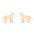 1 Pair Fashion Animal Titanium Steel Plating Ear Studs