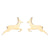 1 Pair Fashion Animal Titanium Steel Plating Ear Studs