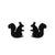 1 Pair Fashion Animal Titanium Steel Plating Ear Studs