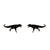 1 Pair Fashion Animal Titanium Steel Plating Ear Studs