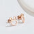 1 Pair Fashion Bunny Ears Titanium Steel Ear Studs