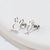 1 Pair Fashion Bunny Ears Titanium Steel Ear Studs