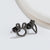 1 Pair Fashion Bunny Ears Titanium Steel Ear Studs