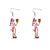 1 Pair Fashion Cartoon Character Carving Arylic Drop Earrings