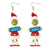 1 Pair Fashion Cartoon Character Carving Arylic Drop Earrings