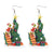 1 Pair Fashion Cartoon Character Carving Arylic Drop Earrings