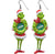 1 Pair Fashion Cartoon Character Carving Arylic Drop Earrings