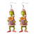 1 Pair Fashion Cartoon Character Carving Arylic Drop Earrings