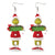 1 Pair Fashion Cartoon Character Carving Arylic Drop Earrings