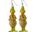 1 Pair Fashion Cartoon Character Carving Arylic Drop Earrings