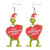 1 Pair Fashion Cartoon Character Carving Arylic Drop Earrings