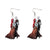 1 Pair Fashion Cartoon Character Carving Arylic Drop Earrings