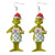 1 Pair Fashion Cartoon Character Carving Arylic Drop Earrings