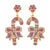 1 Pair Fashion Christmas House Christmas Tree Bow Knot Inlay Alloy Rhinestones Ear Studs