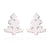 1 Pair Fashion Christmas Tree 304 Stainless Steel 18K Gold Plated Ear Studs