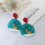 1 Pair Fashion Christmas Tree Santa Claus Snowman Arylic Earrings