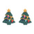 1 Pair Fashion Christmas Tree Snowman Soft Clay Drop Earrings