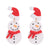 1 Pair Fashion Christmas Tree Snowman Soft Clay Drop Earrings