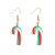 1 Pair Fashion Christmas Tree Snowman Soft Clay Drop Earrings