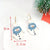 1 Pair Fashion Christmas Tree Star Soft Clay Drop Earrings