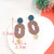 1 Pair Fashion Christmas Tree Star Soft Clay Drop Earrings