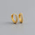 1 Pair Fashion Circle Inlay Sterling Silver Zircon Earrings