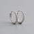 1 Pair Fashion Circle Inlay Sterling Silver Zircon Earrings