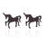 1 Pair Fashion Deer Titanium Steel Ear Studs