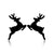 1 Pair Fashion Deer Titanium Steel Ear Studs