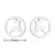 1 Pair Fashion Deer Titanium Steel Ear Studs