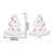 1 Pair Fashion Deer Titanium Steel Ear Studs