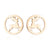 1 Pair Fashion Deer Titanium Steel Ear Studs