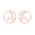 1 Pair Fashion Deer Titanium Steel Ear Studs