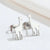 1 Pair Fashion Dog Dinosaur Giraffe 304 Stainless Steel 18K Gold Plated Ear Studs