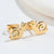 1 Pair Fashion Dog Dinosaur Giraffe 304 Stainless Steel 18K Gold Plated Ear Studs