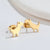 1 Pair Fashion Dog Dinosaur Giraffe Titanium Steel Ear Studs