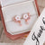 1 Pair Fashion Flower Inlay Copper Zircon Ear Studs