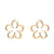 1 Pair Fashion Flower Titanium Steel Plating Ear Studs