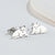 1 Pair Fashion Fox Lion Titanium Steel Plating Hollow Out Ear Studs