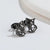 1 Pair Fashion Fox Lion Titanium Steel Plating Hollow Out Ear Studs