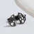 1 Pair Fashion Fox Lion Titanium Steel Plating Hollow Out Ear Studs