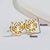 1 Pair Fashion Fox Lion Titanium Steel Plating Hollow Out Ear Studs