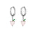 1 Pair Fashion Fruit Pineapple Watermelon Copper Inlaid Zircon Drop Earrings