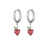 1 Pair Fashion Fruit Pineapple Watermelon Copper Inlaid Zircon Drop Earrings