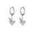 1 Pair Fashion Fruit Pineapple Watermelon Copper Inlaid Zircon Drop Earrings